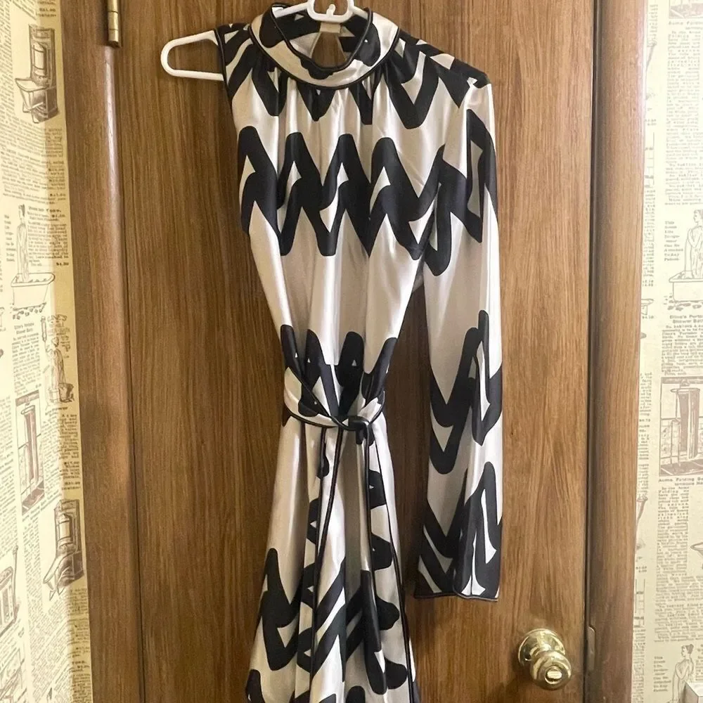 Alexis Elina One-Shoulder Printed Dress